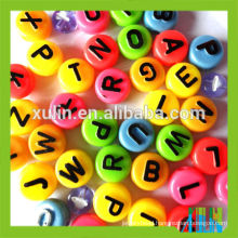 beads for rosary making neon plastic letter beads